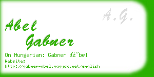 abel gabner business card